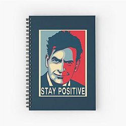 Charlie Sheen Spiral Notebook