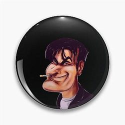 Charlie Sheen from Two and a Half Men Pin
