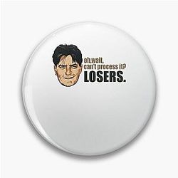 Charlie Sheen Can't Process It Pin
