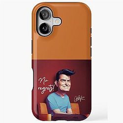 Charlie Sheen No Regrets iPhone Tough Case