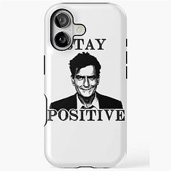 Stays Positive Charlie Sheen iPhone Case