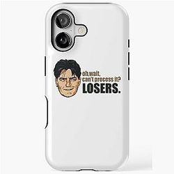 Charlie Sheen Wait Can't Process It iPhone Tough Case