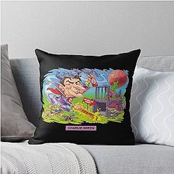 Charlie Sheen Throw Pillow