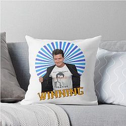 CHARLIE SHEEN THROW PILLOW