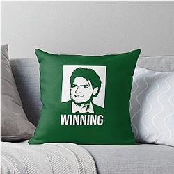 Charlie Sheen Throw Pillow