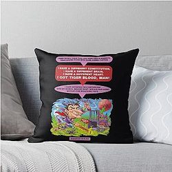 Charlie Sheen Throw Pillow