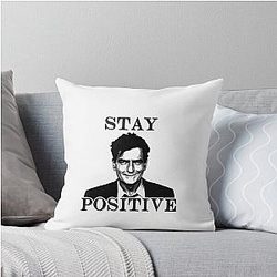 Stays Charlie Sheen Throw Pillow