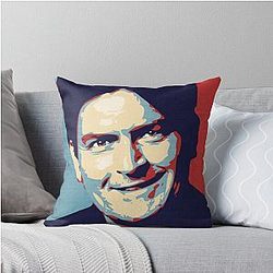 Winning by Charlie Sheen Pillow