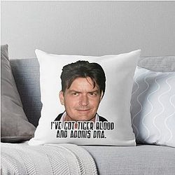 Charlie Sheen talks about Throw Pillows