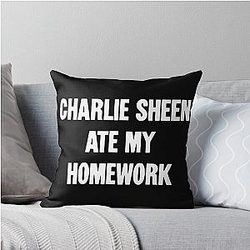 Charlie Sheen Ate My Homework Pillow
