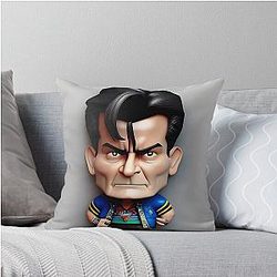 Charlie Sheen Chibi Style Pillow