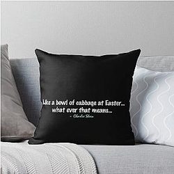 Charlie Sheen Like a Bowl of Cabbage Throw Pillow