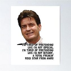 Charlie Sheen Quotes Poster