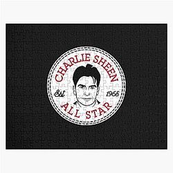Charlie Sheen All Star Converse Logo Jigsaw Puzzle