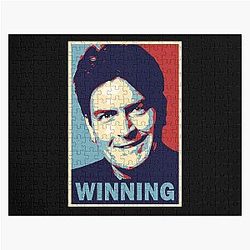 Winning by Charlie Sheen Jigsaw Puzzle