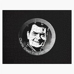 Fly High with Falcon Charlie Sheen Stickers Jigsaw Puzzle