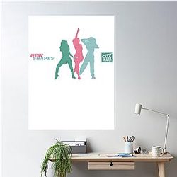 Charli Xcx Merch New Shapes Silhouette  Poster Premium Merch Store