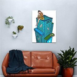Xcx Building Canvas Print Premium Merch Store