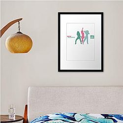 Charli Xcx Merch New Shapes Silhouette  Framed print Premium Merch Store