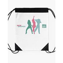Charli Xcx Merch New Shapes Silhouette  Drawstring Bag Premium Merch Store