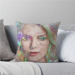 Charlize Theron Throw Pillow