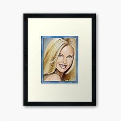 Charlize Theron Framed Art Print