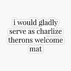 Charlize Theron Welcome Mat
