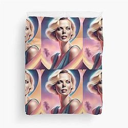 Charlize Theron Duvet Cover