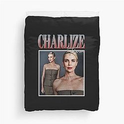 Charlize Theron 90s Vintage Duvet Cover