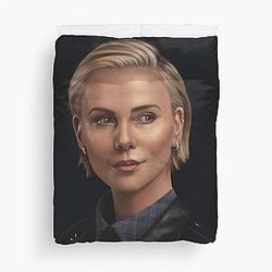Charlize Theron Duvet Cover