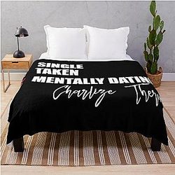 Mentally Dating Charlize Theron Throw Blanket