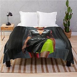 Digital design Charlize Theron throw blanket