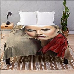 Digital design of Charlize Theron Throw Blanket
