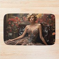Digital Charlize Theron Bath Mat