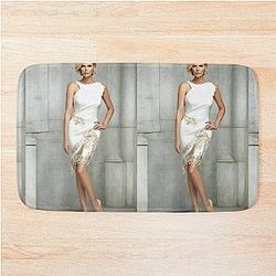 Digital designs of Charlize Theron Bath Mat