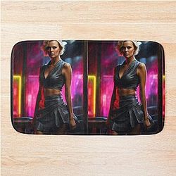 Digital design Charlize Theron bath mat
