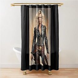 Charlize Theron Shower Curtain