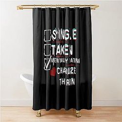 Mentally Dating Charlize Theron Shower Curtain
