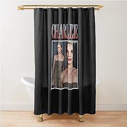 Charlize Theron 90s Vintage Shower Curtain