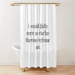 Charlize Theron Shower Curtain