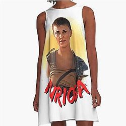 Furiosa Charlize Theron A-Line Dress