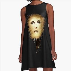 Charlize Theron Gold Dress