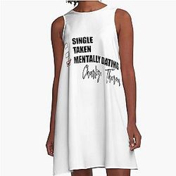 Mentally Dating Charlize Theron A-Line Dress