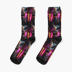 Digital design of Charlize Theron Six Socks