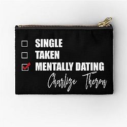 Mentally Dating Charlize Theron Zip Pouch
