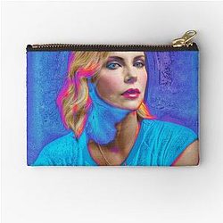 Pop Art Charlize Theron New Hollywood Glamour Series Zipper Pouch