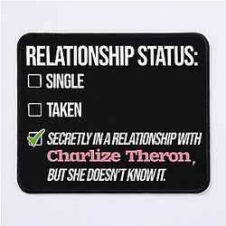 Charlize Theron Relationship Mousepad