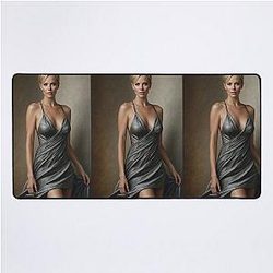 Digital design Charlize Theron Desk Mat