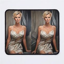 Digital design of Charlize Theron Mouse Pad