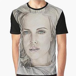 Charlize Theron Graphic T-Shirt